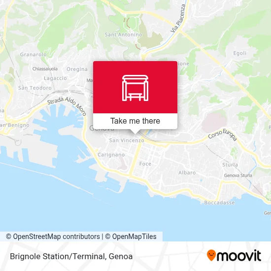 Brignole Station/Terminal map