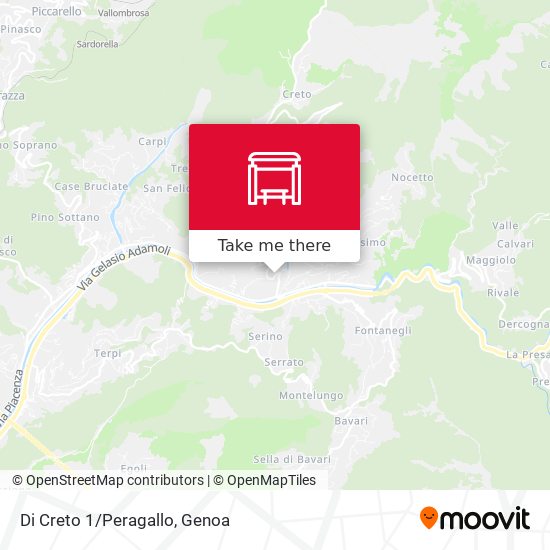 Di  Creto 1/Peragallo map