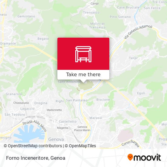 Forno Inceneritore map