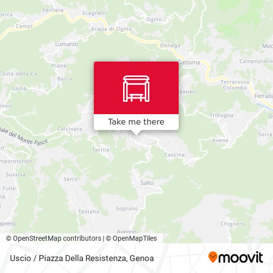 Uscio / Piazza Della Resistenza map
