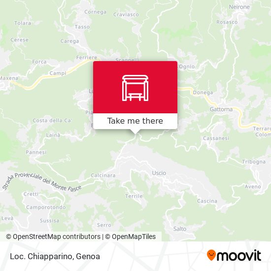 Loc. Chiapparino map