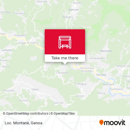 Loc. Montanè map