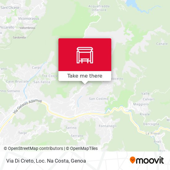 Via Di Creto, Loc. Na Costa map