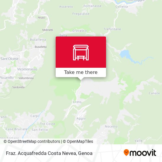 Fraz. Acquafredda Costa Nevea map