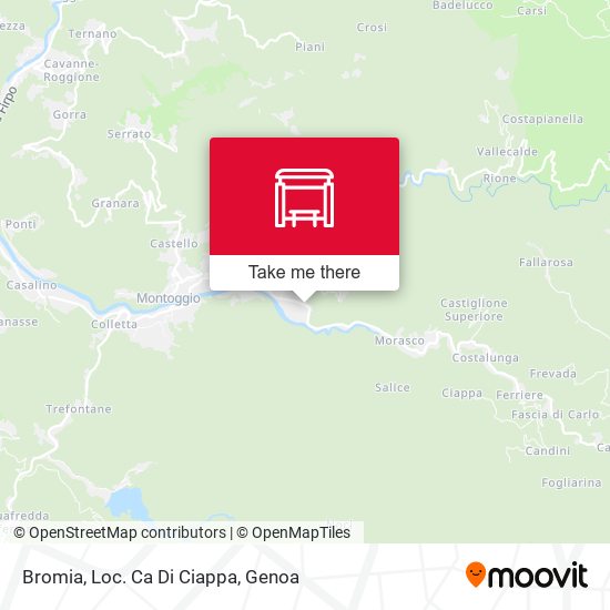 Bromia, Loc. Ca Di Ciappa map