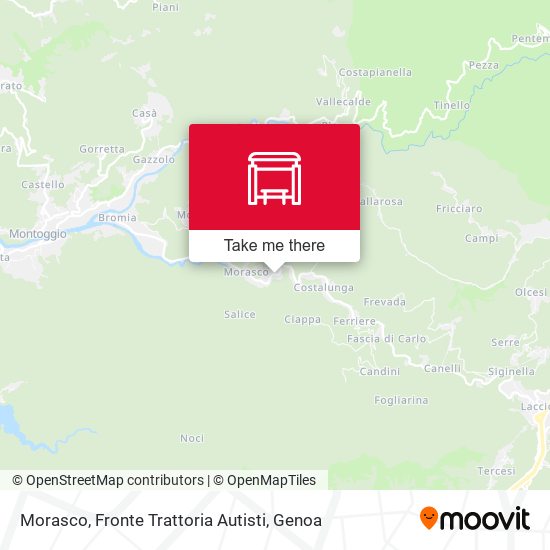 Morasco, Fronte Trattoria Autisti map