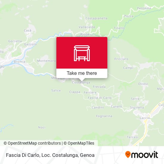 Fascia Di Carlo, Loc. Costalunga map