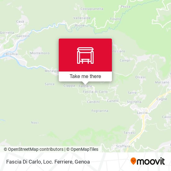 Fascia Di Carlo, Loc. Ferriere map