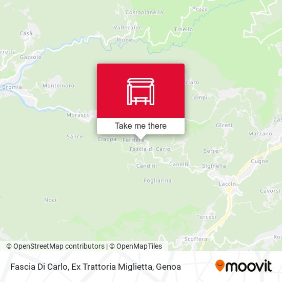 Fascia Di Carlo, Ex Trattoria Miglietta map