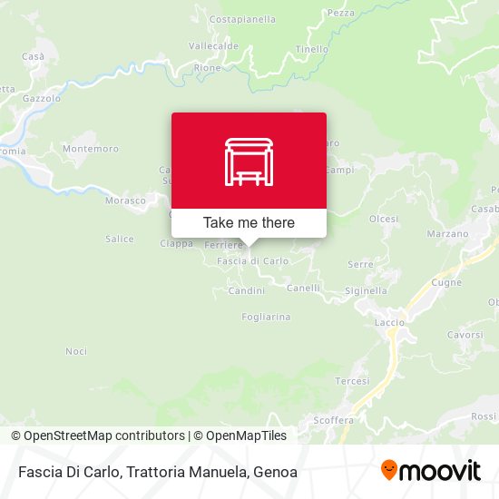 Fascia Di Carlo, Trattoria Manuela map