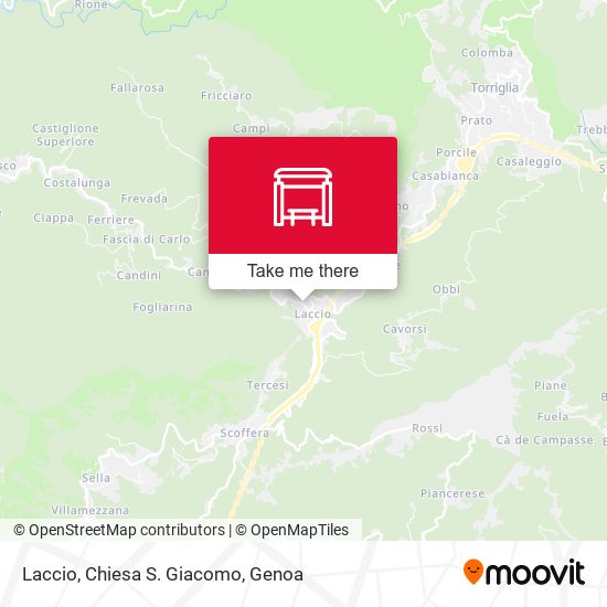 Laccio, Chiesa S. Giacomo map