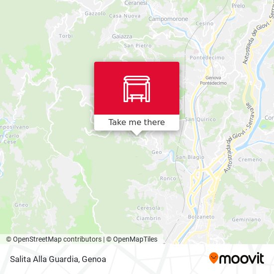 Salita Alla Guardia map