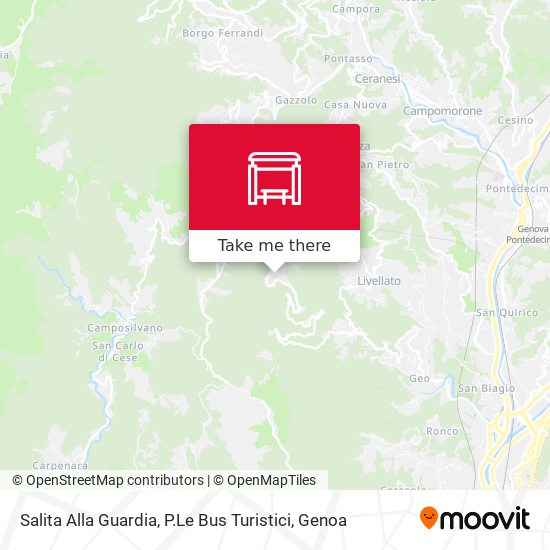 Salita Alla Guardia, P.Le Bus Turistici map