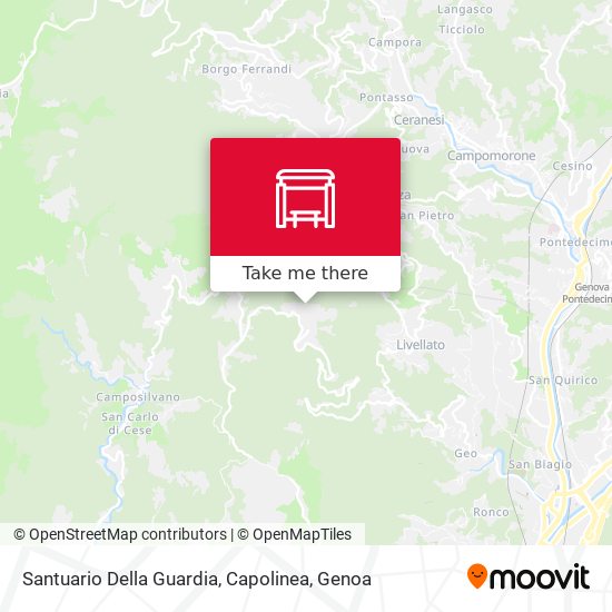 Santuario Della Guardia, Capolinea map
