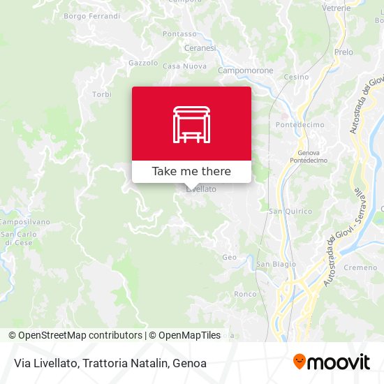 Via Livellato, Trattoria Natalin map