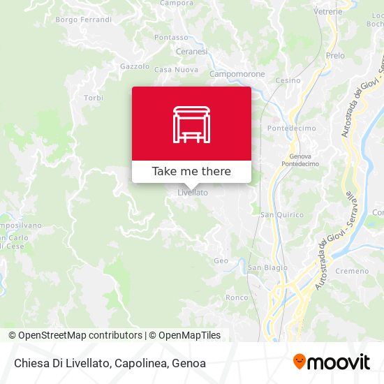 Chiesa Di Livellato, Capolinea map