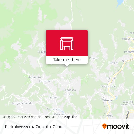 Pietralavezzara/ Cicciotti map