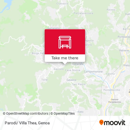 Parodi/ Villa Thea map