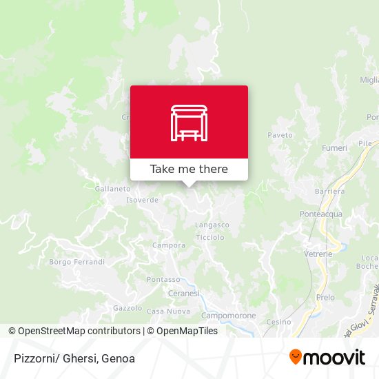 Pizzorni/ Ghersi map