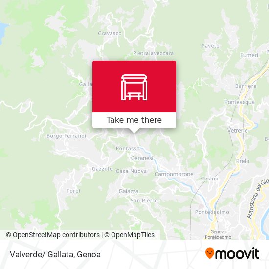 Valverde/ Gallata map