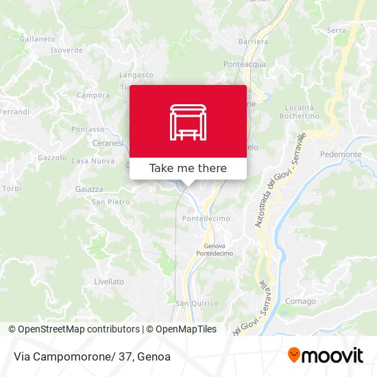 Via Campomorone/ 37 map