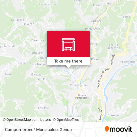 Campomorone/ Maniscalco map