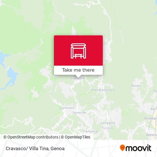 Cravasco/ Villa Tina map