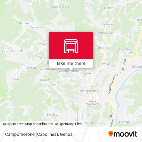 Campomorone (Capolinea) map