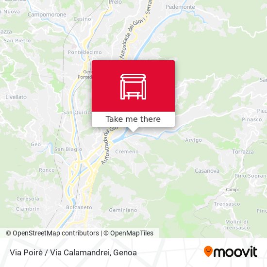 Via Poirè / Via Calamandrei map