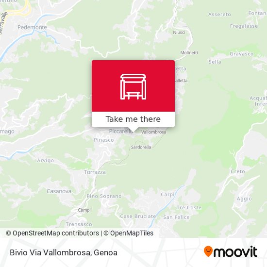 Bivio Via Vallombrosa map