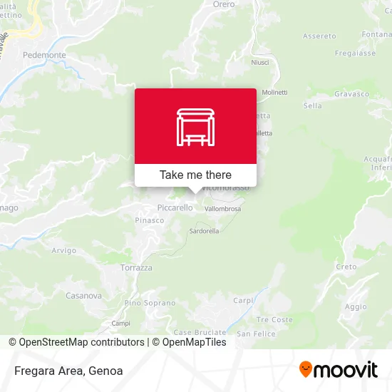 Fregara Area map