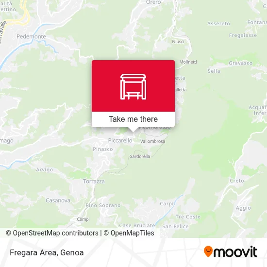 Fregara Area map