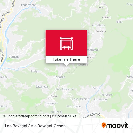 Loc Bevegni / Via Bevegni map