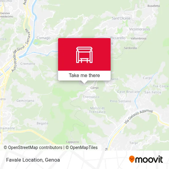 Favale Location map