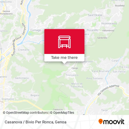 Casanova / Bivio Per Ronca map