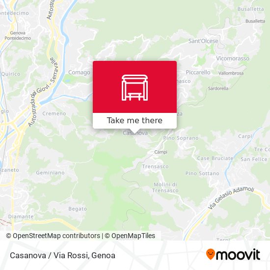 Casanova / Via Rossi map