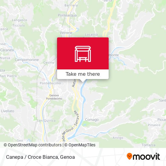 Canepa / Croce Bianca map