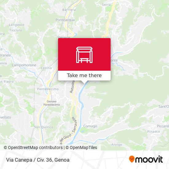 Via Canepa / Civ. 36 map