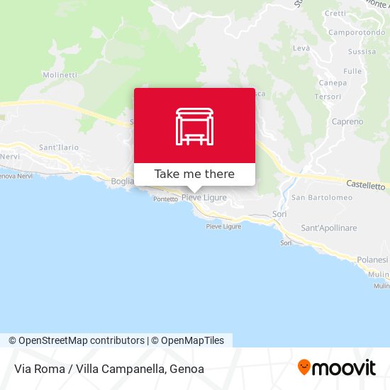 Via Roma / Villa Campanella map