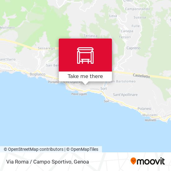 Via Roma / Campo Sportivo map