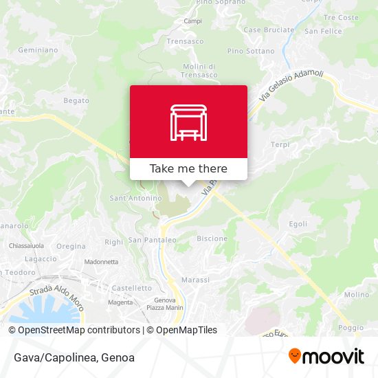 Gava/Capolinea map