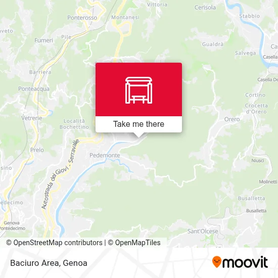 Baciuro Area map