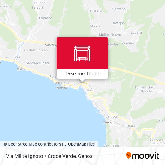 Via Milite Ignoto / Croce Verde map