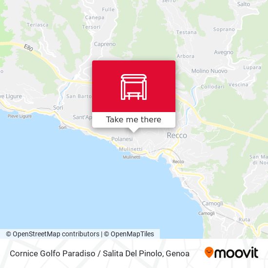 Cornice Golfo Paradiso / Salita Del Pinolo map