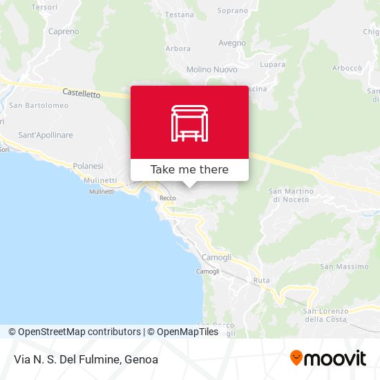 Via N. S. Del Fulmine map