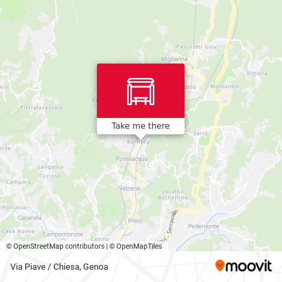 Via Piave / Chiesa map