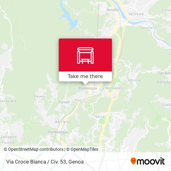Via Croce Bianca / Civ. 53 map