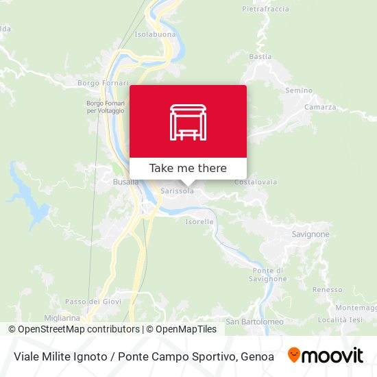 Viale Milite Ignoto / Ponte Campo Sportivo map