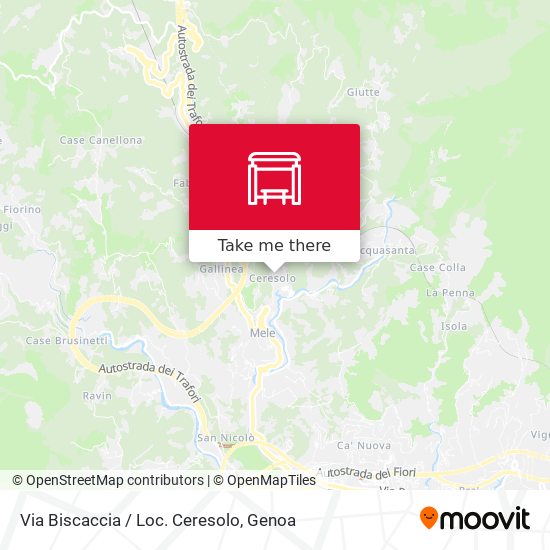 Via Biscaccia / Loc. Ceresolo map