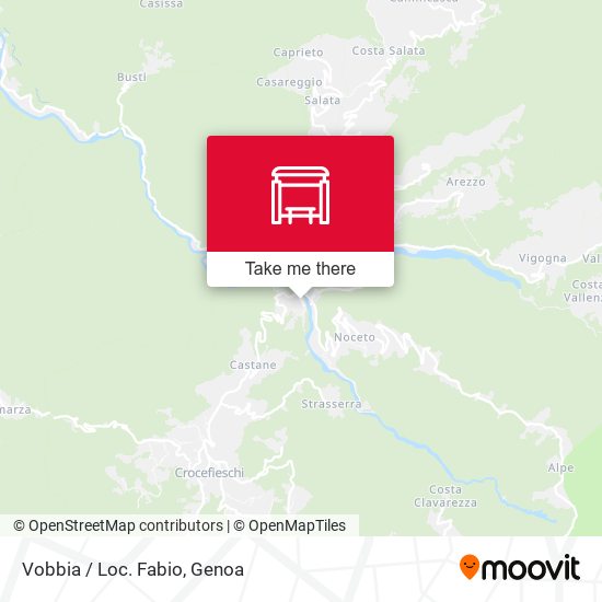 Vobbia / Loc. Fabio map